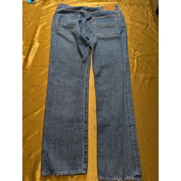 Levi’s Premium 501 Selvedge Jeans 36x32 Button Fly Straight Red Tab "Big E" - Picture 5 of 7